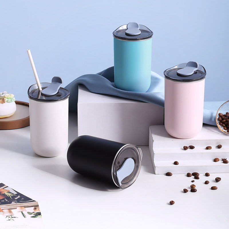 Juice Tea Coffee - Botol air minum berinsulasi dengan tutup,