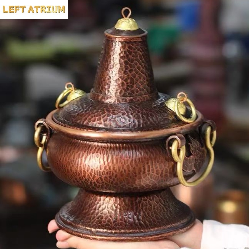 Coffee Tea Leaf - Wadah Serbaguna Tembaga Murni Buatan Tangan,