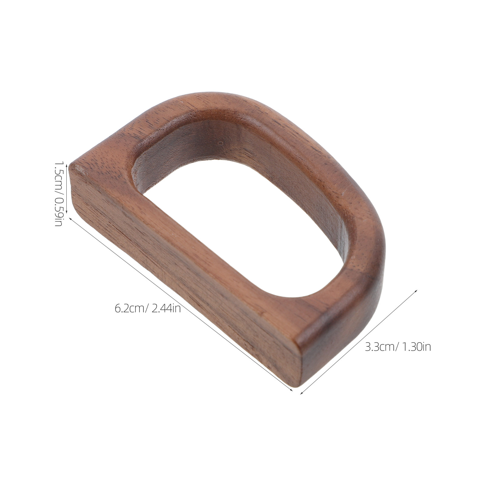 2Pcs Pegangan Mug Kayu Walnut  - Coffee Tea Replacement ulasan dan harga