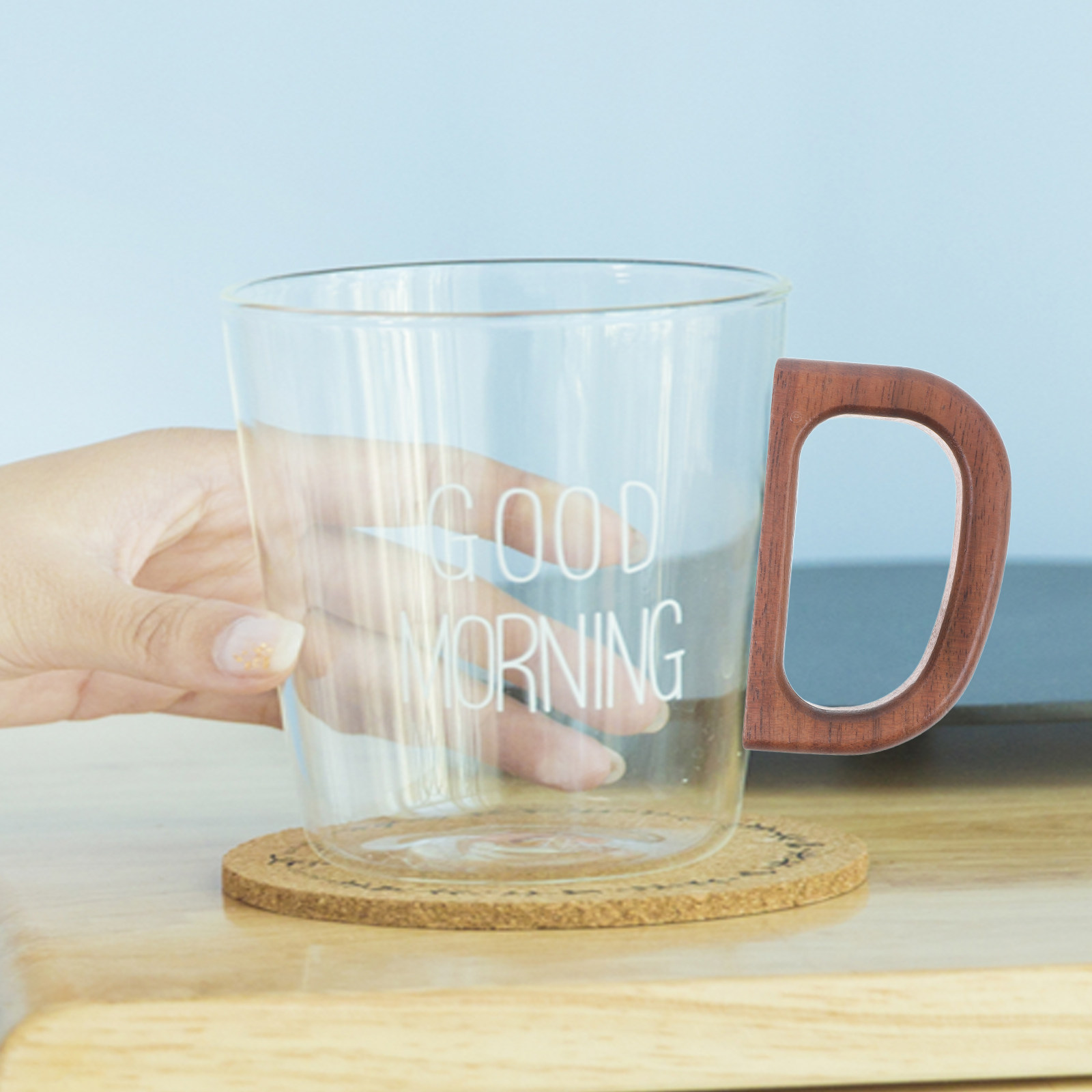 2Pcs Pegangan Mug Kayu Walnut  - Coffee Tea Replacement ulasan dan harga