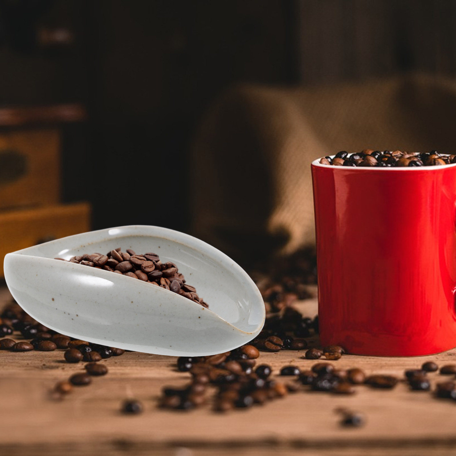 Nampan Dosis Biji Kopi Keramik - Coffee Tea Leaf ulasan dan harga