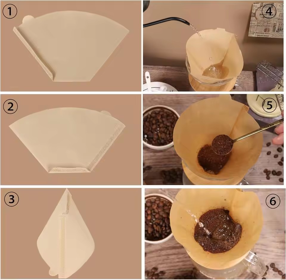 50pcs/set Filter Kopi Kertas P - Coffee Tea Infuser ulasan dan harga