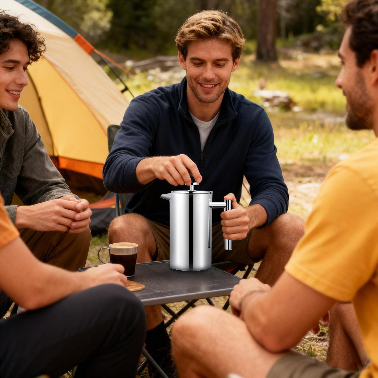 Pembuat Kopi Tekan Pot Peganga - Coffee Tea Maker ulasan dan harga