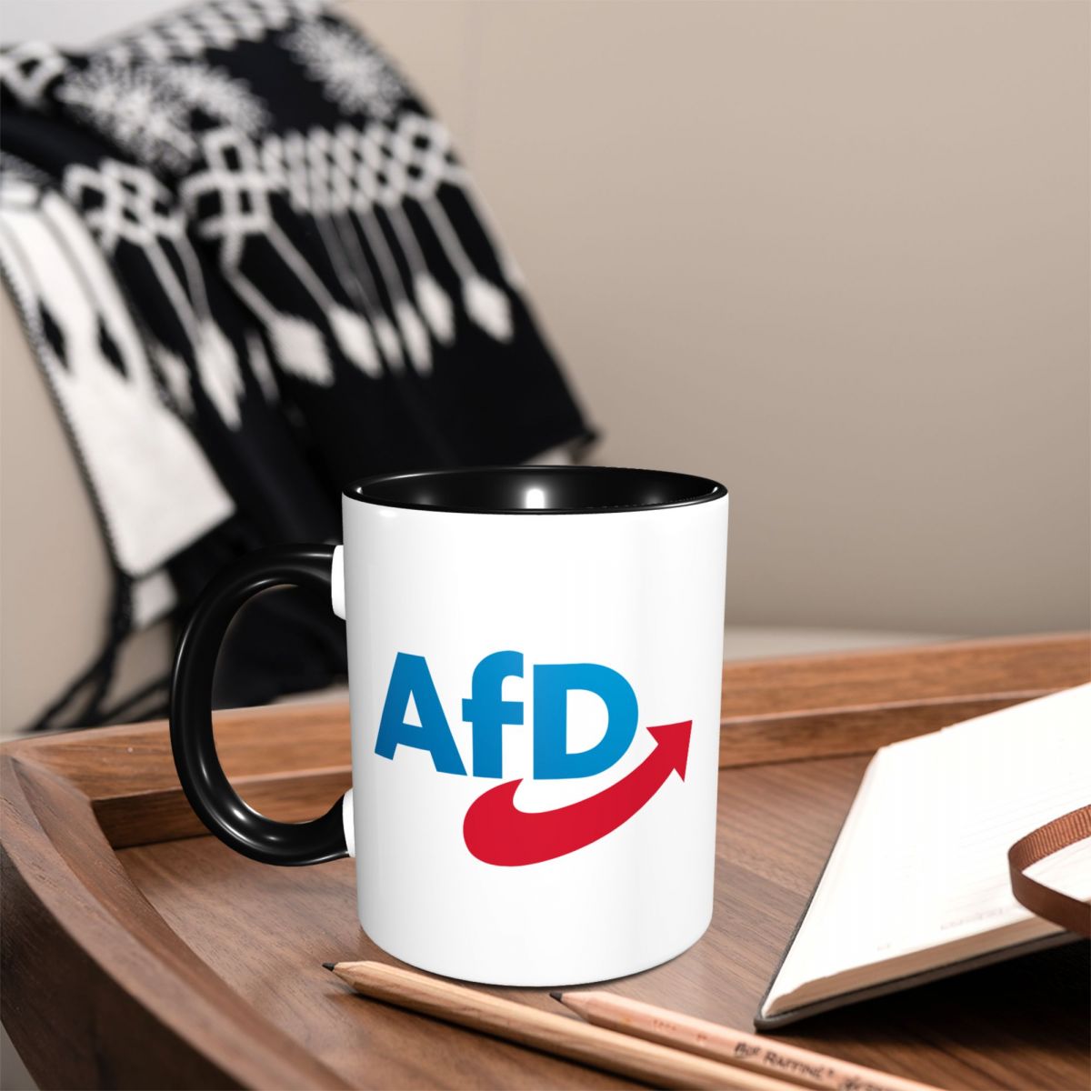 Cangkir Kopi Keramik Lucu AFD  - Alternative To Coffee And Tea ulasan dan harga