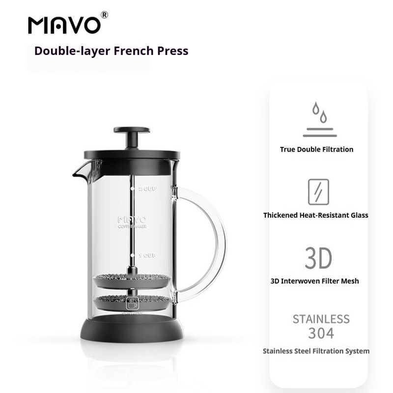 MAVO French Press Coffee Maker - Coffee Tea Maker ulasan dan harga