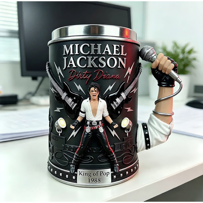 Mug Resin 3D Michael Jackson K - Coffee Tea Shop ulasan dan harga